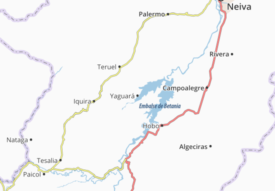Kaart Plattegrond Yaguará
