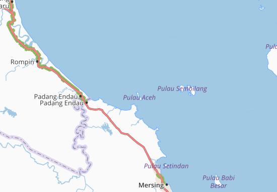 Kaart Plattegrond Pulau Aceh