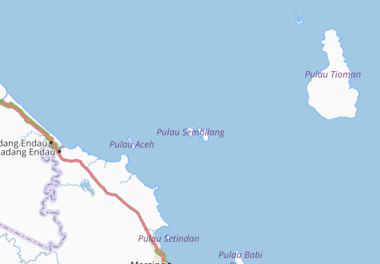 Kaart Plattegrond Pulau Sembilang