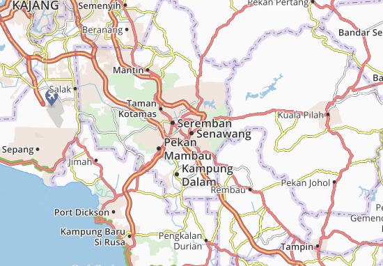 Kaart Plattegrond Senawang