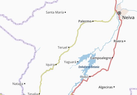 Karte Stadtplan Teruel