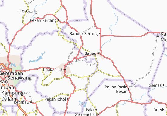 Kaart Plattegrond Kampung Terusan