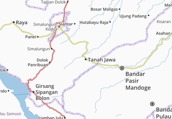 Karte Stadtplan Tanah Jawa