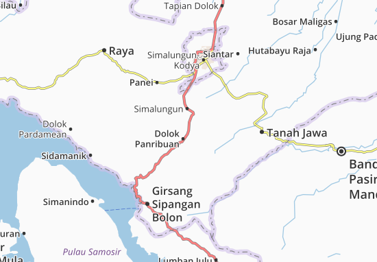 Kaart Plattegrond Dolok Panribuan