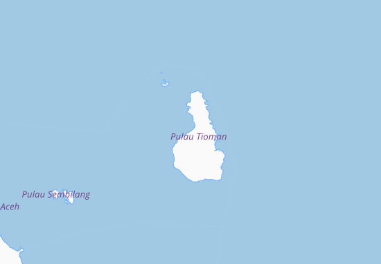 Kaart Plattegrond Pulau Tioman