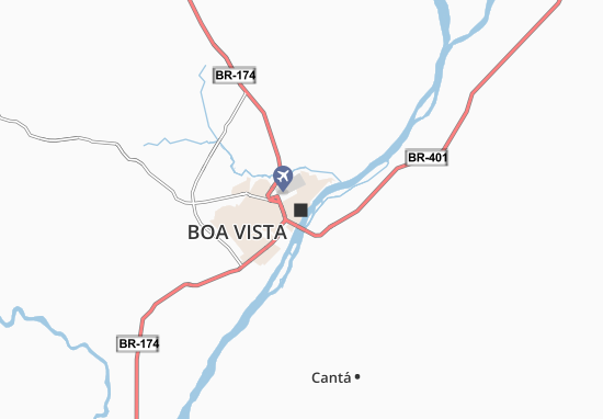 Karte Stadtplan Boa Vista