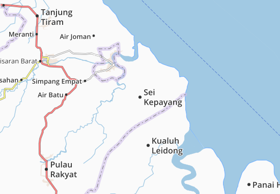 Kaart Plattegrond Sei Kepayang