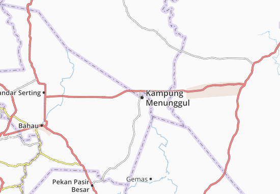 Karte Stadtplan Kampung Menunggul