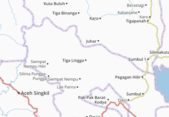 Karte Stadtplan Tiga Lingga
