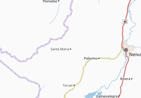 Mapa Santa María