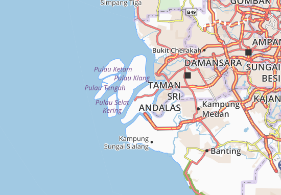 Karte Stadtplan Pulau Lumut