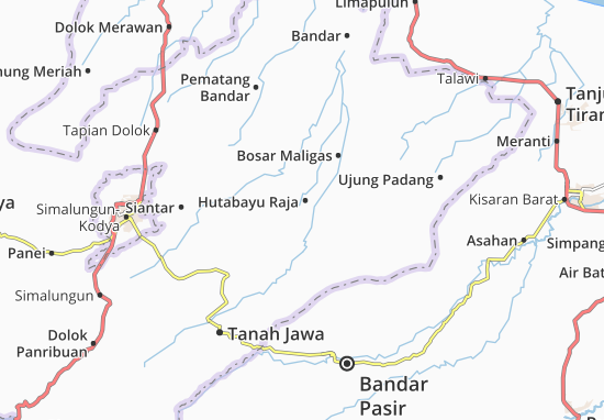 Kaart Plattegrond Hutabayu Raja