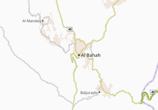 Karte Stadtplan Al Bahah