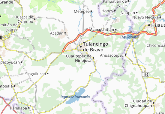 Mapa Santiago Tulantepec de Lugo Guerrero