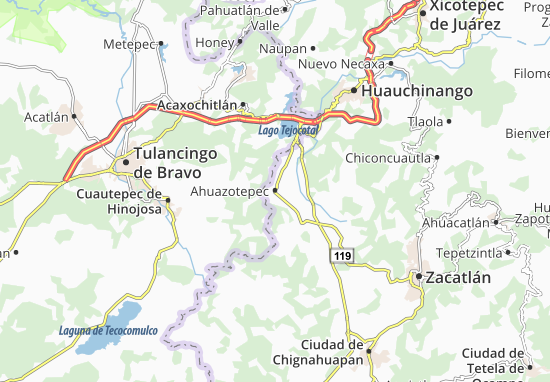 Ahuazotepec Map