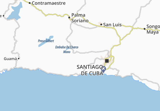 Karte Stadtplan El Cobre