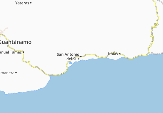 Karte Stadtplan San Antonio del Sur