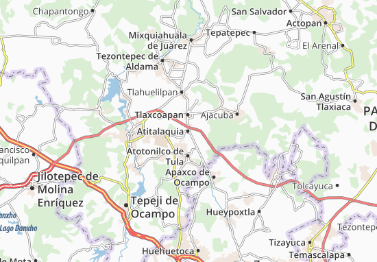 Karte Stadtplan Atitalaquia
