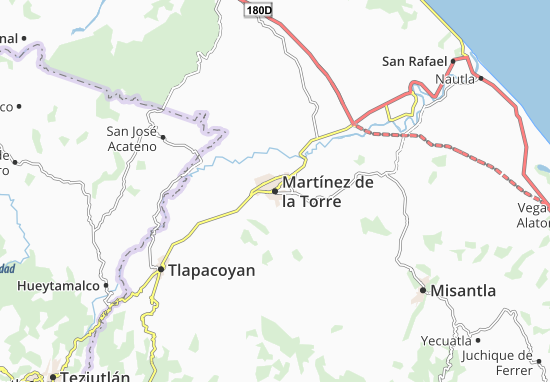 Karte Stadtplan Martínez de la Torre
