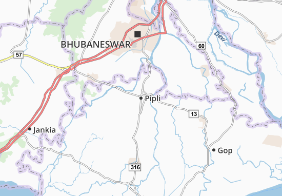 Pipli Map