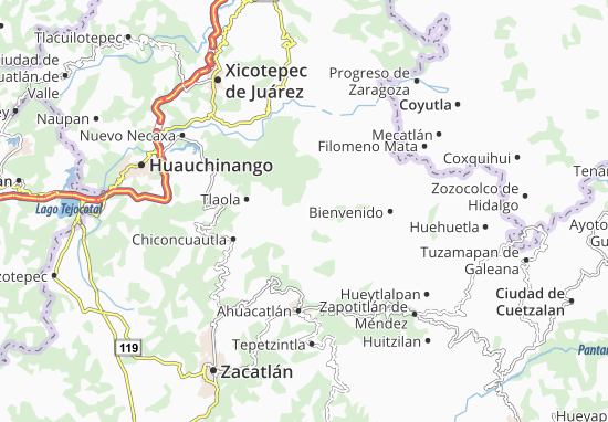 Mapa Tlapacoya