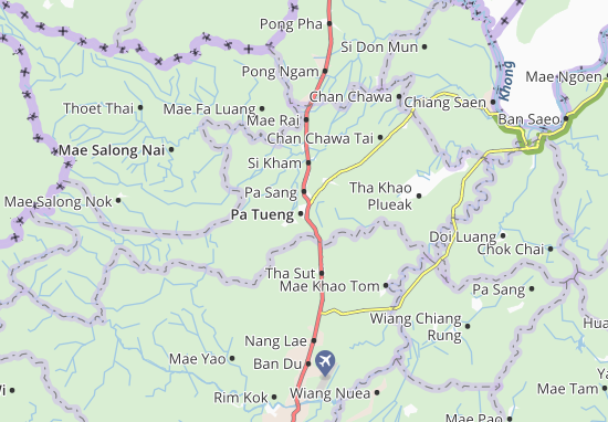 Karte Stadtplan Mae Chan