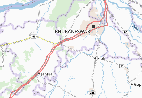 Jatni Map