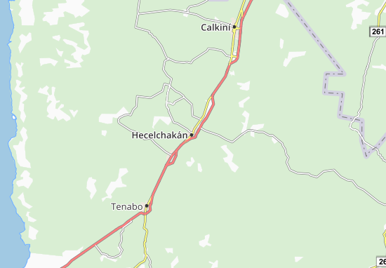 Hecelchakán Map