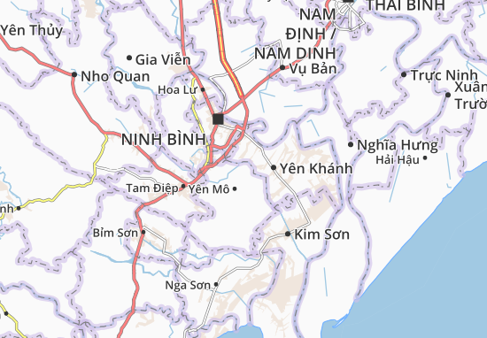 Karte Stadtplan Khánh Dương