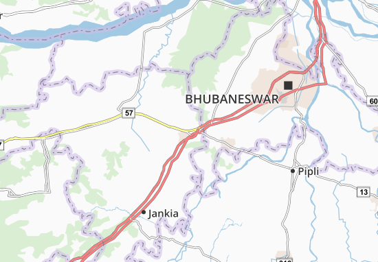Karte Stadtplan Khurda