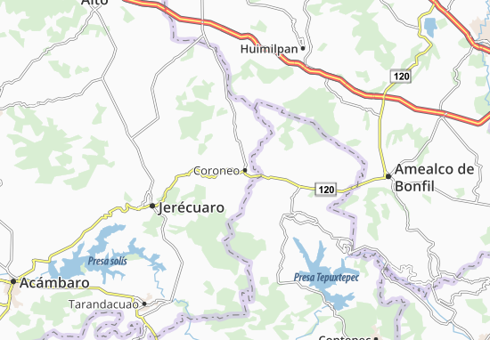 Karte Stadtplan Coroneo