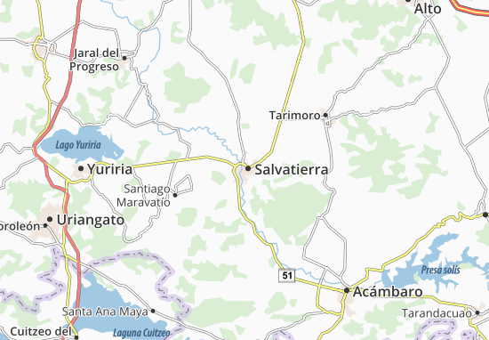 Karte Stadtplan Salvatierra