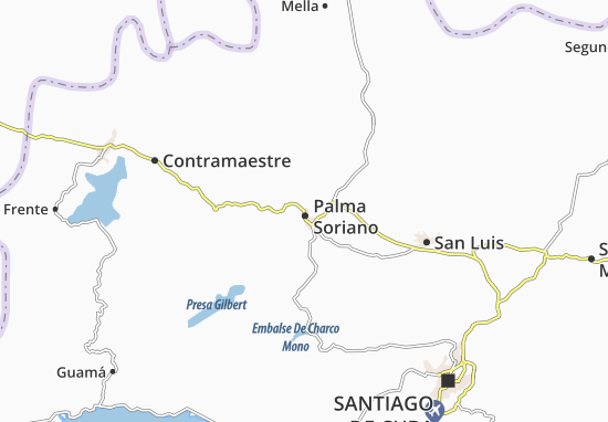 Kaart Plattegrond Palma Soriano