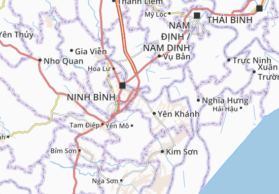 Karte Stadtplan Khánh Phú