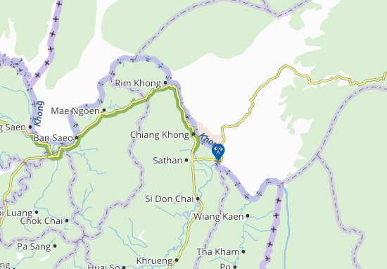 Karte Stadtplan Chiang Khong
