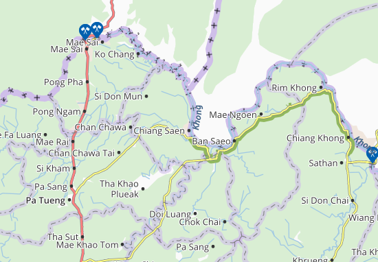 Carte-Plan Chiang Saen