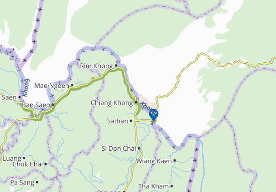 Karte Stadtplan Ban Houayxay