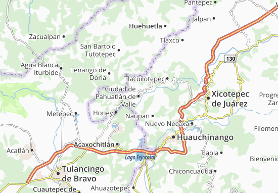 Carte-Plan Ciudad de Pahuatlán de Valle
