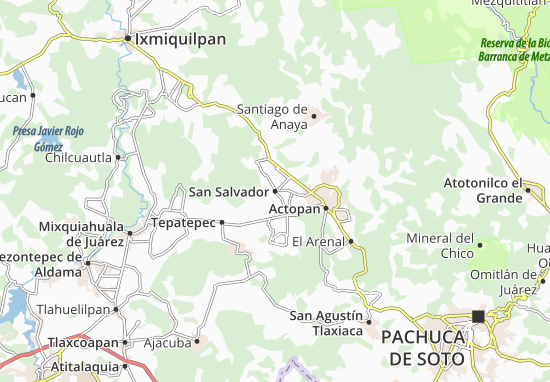Kaart Plattegrond San Salvador