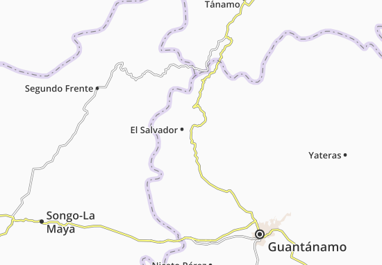 Kaart Plattegrond El Salvador