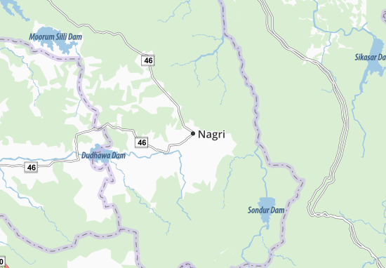 Karte Stadtplan Nagri