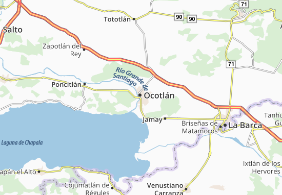 Kaart Plattegrond Ocotlán
