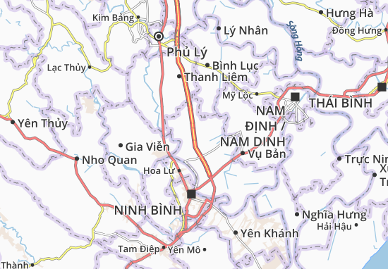 Karte Stadtplan Yên Chính