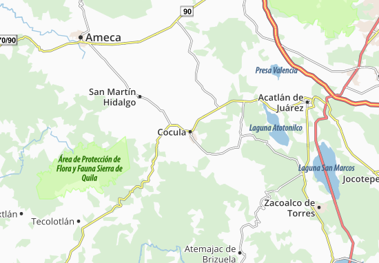 Karte Stadtplan Cocula