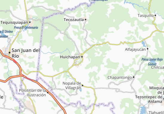 Mapa Huichapan
