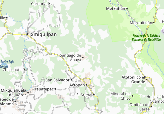 Kaart Plattegrond Santiago de Anaya