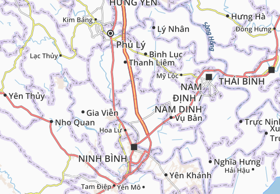 Kaart Plattegrond Yên Tân