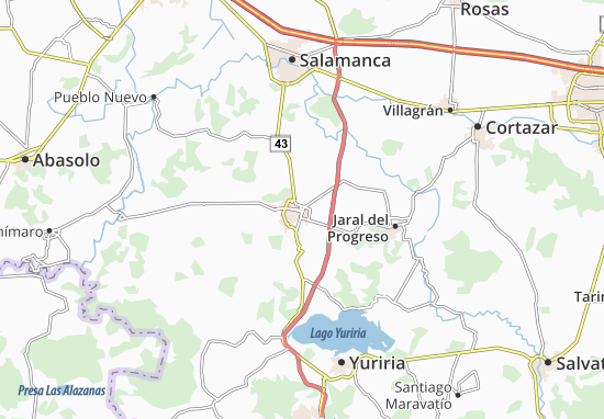 Valle de Santiago Map