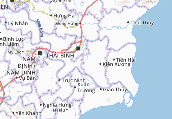 Karte Stadtplan Vũ Quý