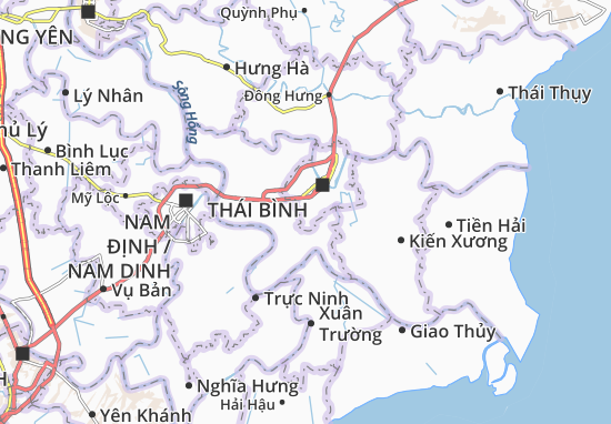 Kaart Plattegrond Vũ Phúc